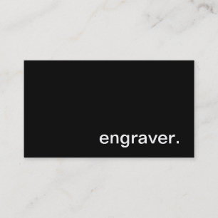 Engraver Business Card
