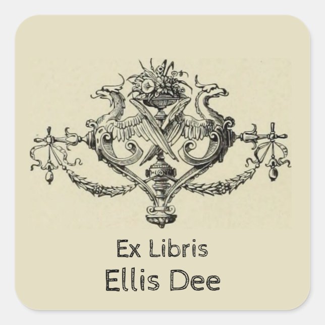 Engraving Exposition Universelle Bookplate 1900 (Front)