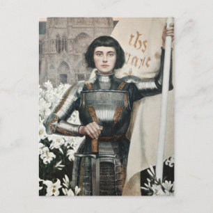 Engraving Joan of Arc  1903 Postcard