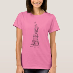 Engraving Of The Statue Of Liberty T-Shirt