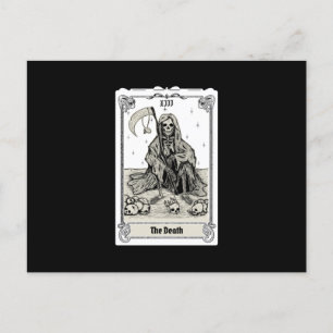 engraving tarot the death XIII Postcard
