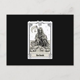 engraving tarot the death XIII Postcard
