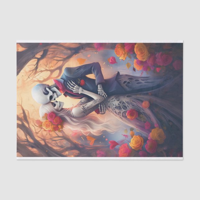 Engulfed in Eternal Love, Firey Gothic Lovers Tissue Paper (Front)