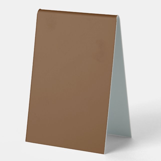 Enhance Your Design with a Brown Background Table Tent (Front)