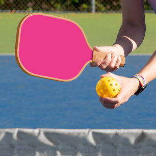 Enhance Your Design with Pink Background  Carbon Fiber Pickleball Paddle