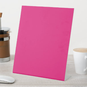Enhance Your Design with Pink Background  Pedestal Sign