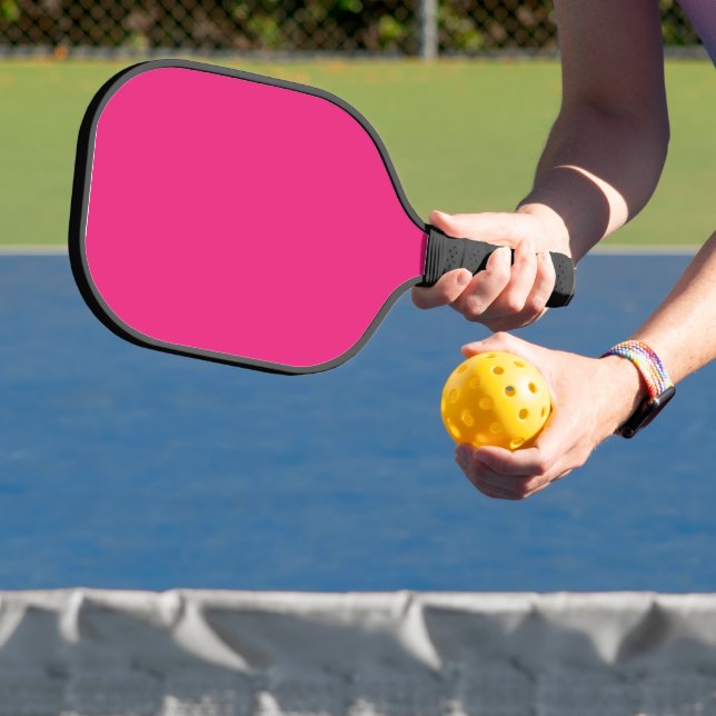 Enhance Your Design with Pink Background  Pickleball Paddle (Insitu)