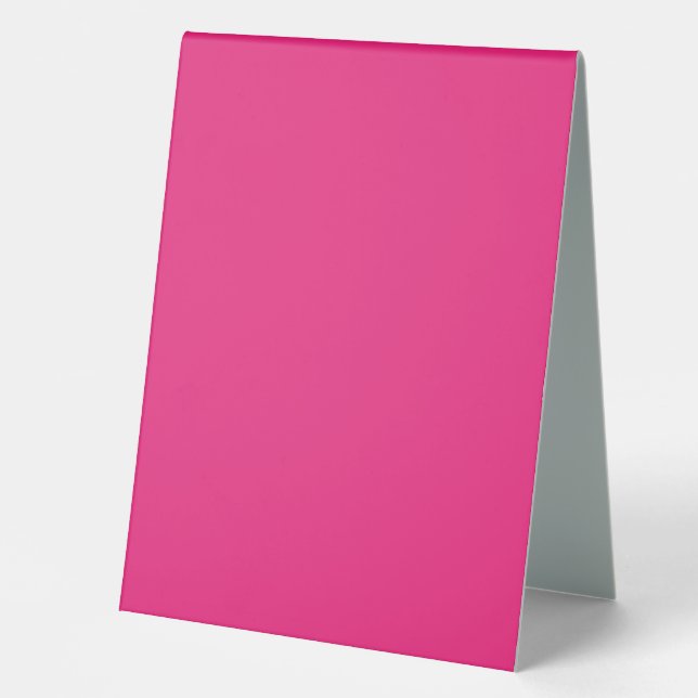 Enhance Your Design with Pink Background  Table Tent (Front)