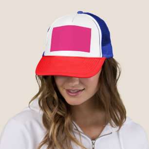 Enhance Your Design with Pink Background Trucker Hat