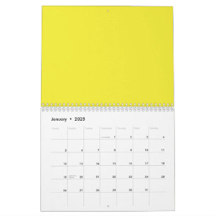 Enhance Your Design with Yellow Background Calendar