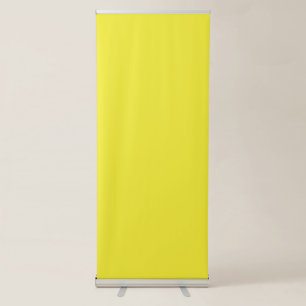 Enhance Your Design with Yellow Background  Retractable Banner