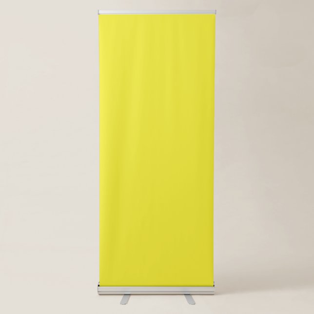 Enhance Your Design with Yellow Background  Retractable Banner (Front)