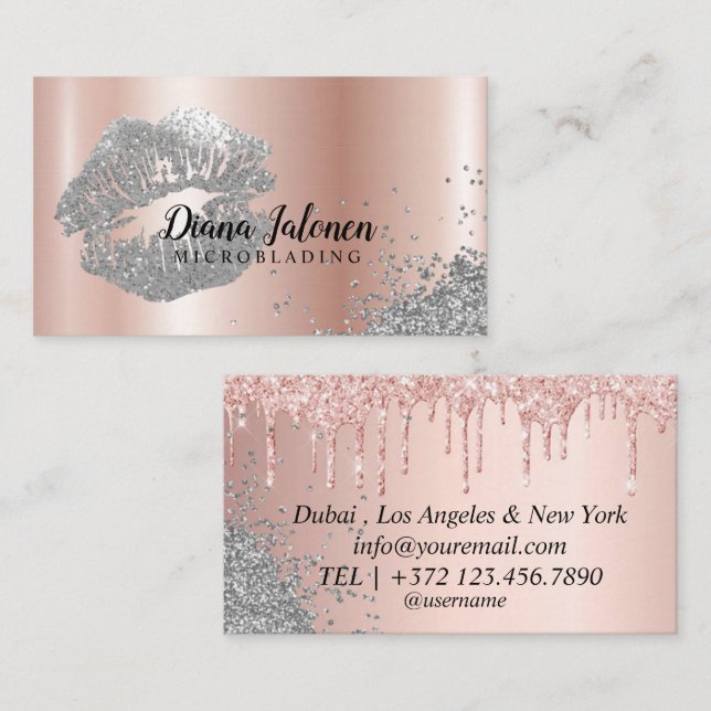 Enhance Your Lips with Precision and Style PMU Business Card (Front/Back)