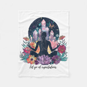 Enhance Your Serenity - Yoga And Meditation Access Fleece Blanket