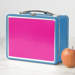 Enhance Your Space with a Pink Background Metal Lunch Box