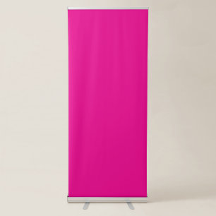 Enhance Your Space with a Pink Background Retractable Banner