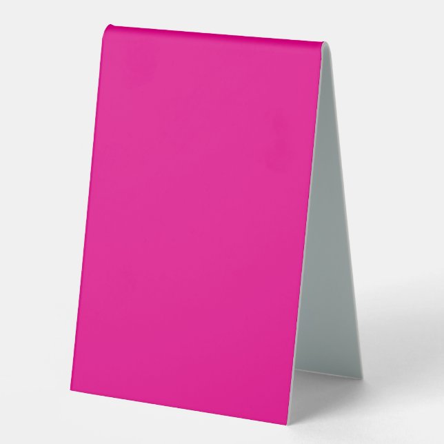 Enhance Your Space with a Pink Background Table Tent (Front)