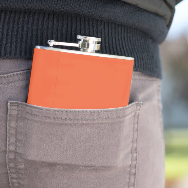 Enhance Your Space with an Eye-Catching Orange Flask (In Situ)