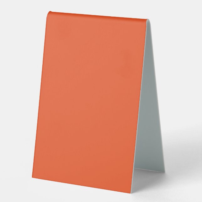 Enhance Your Space with an Eye-Catching Orange Table Tent (Front)