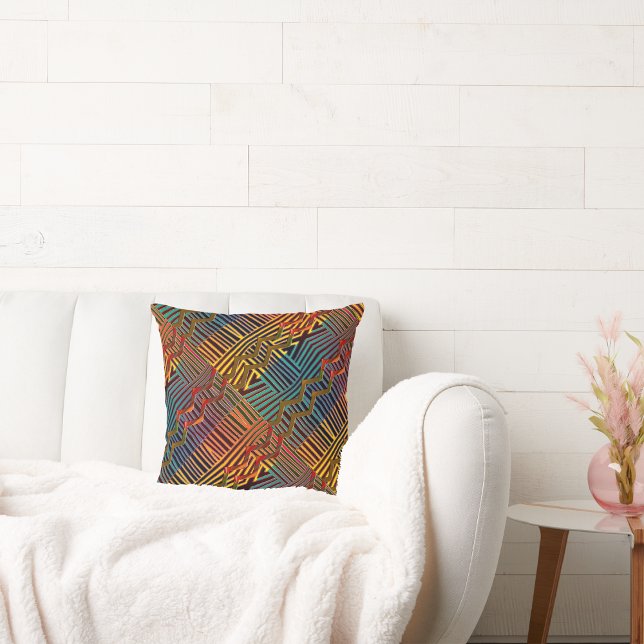 Enhance your space with the Ethnic  Throw Pillow (Creator Uploaded)