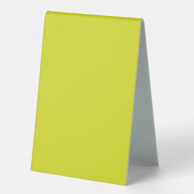 Enhance Your Website Design a Yellow Background Table Tent (Front)