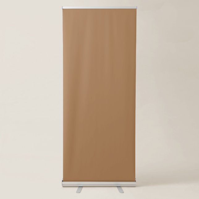 Enhance Your Website Design with a Stunning Brown  Retractable Banner (Front)
