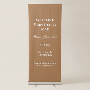 Enhance Your Website Design with a Stunning Brown Retractable Banner