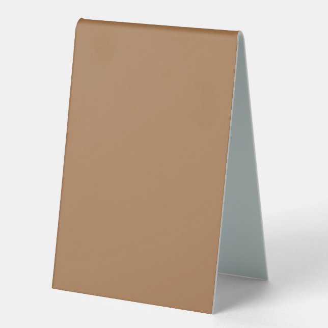 Enhance Your Website Design with a Stunning Brown  Table Tent (Front)
