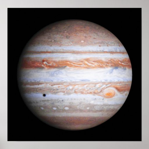 ENHANCED image of Jupiter Cassini flyby NASA Poster | Zazzle