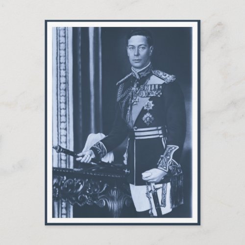 enhanced King George VI of the United Kingdom Postcard