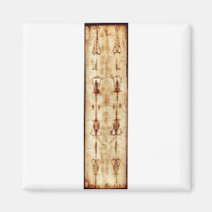 ENHANCED Shroud of Turin full image Jesus Christ Magnet