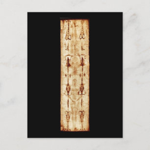 ENHANCED Shroud of Turin full image Jesus Christ Postcard