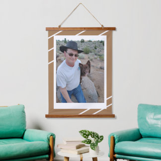 Enhanced Wood Topped Wall Tapestry