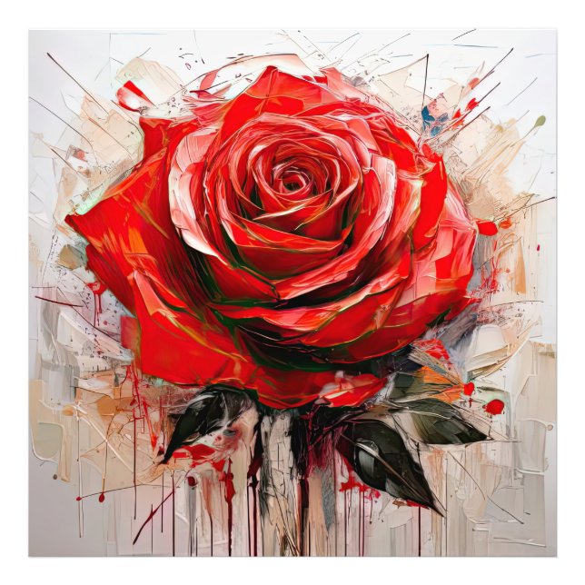 Enhancing Decor with Blooming Rose Designs Photo Print (Front)