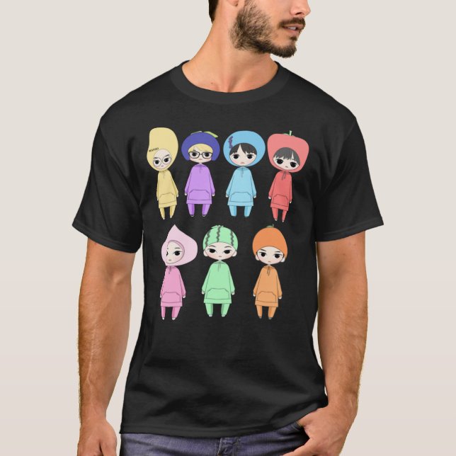 ENHYPEN- Chamber 5 fruit outfits Premium Scoop T-S T-Shirt (Front)