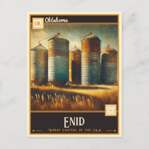 Enid, Oklahoma   Vintage Postcard