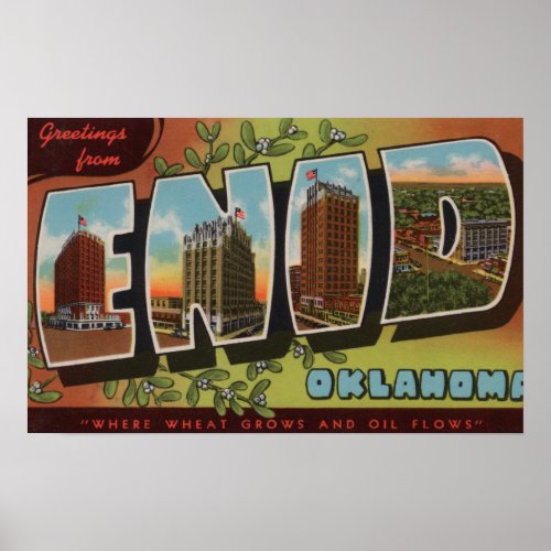 Enid OklahomaLarge Letter ScenesEnid OK Poster