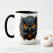 Enigma Ascendant: Apollyon Sigil Owl White Mug