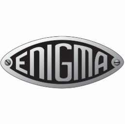 Enigma logo sculpture