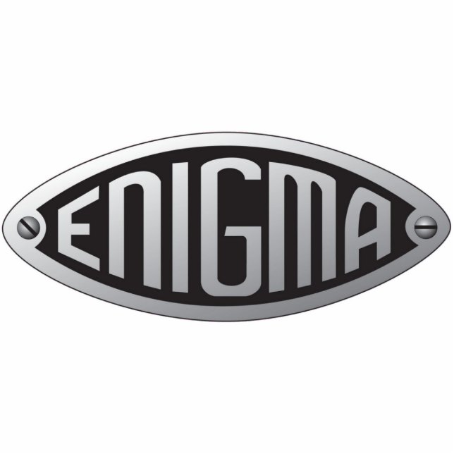 Enigma logo sculpture (Front)