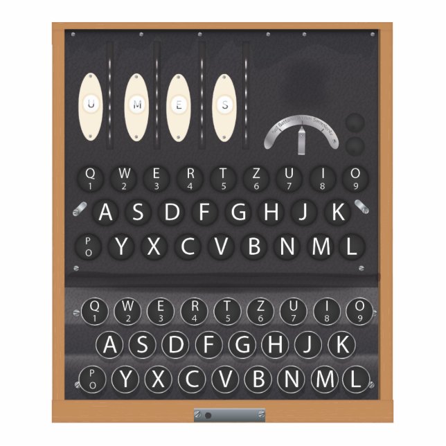 Enigma Machine Cutout (Front)