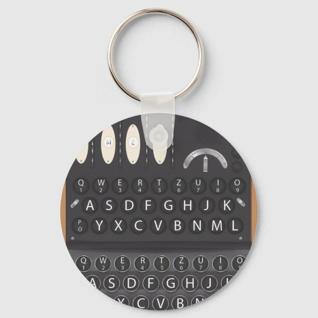 Enigma Machine Keychain (Front)