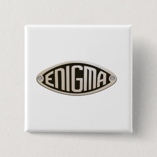 ENIGMA. WWII, CODE BREAKERS, LOGO. BUTTON