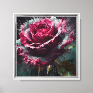 Enigmatic Baccara Rose Canvas Print