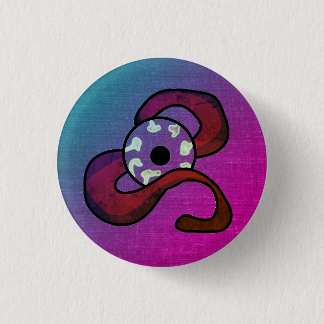 Enigmatic Entwined Eye Button (Front)