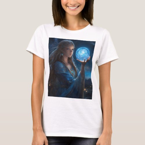  Enigmatic Glow Womens T_Shirt Design