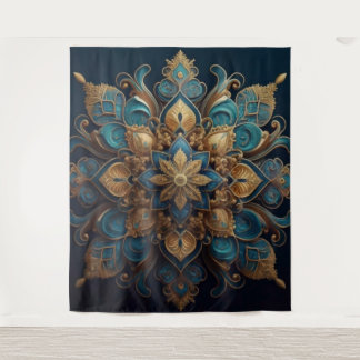 Enigmatic Medallion Tapestry