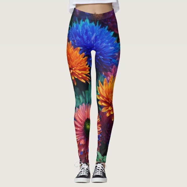 "Enigmatic Nature: 8K 3D AMOLED Phone Wallpaper, E Leggings (Front)