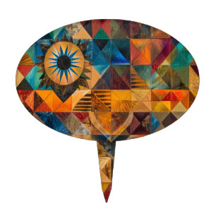 Enigmatic Navy "Inherited Artistry" Oval Cakepick