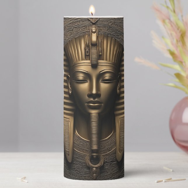 Enigmatic Pharaoh Pillar Candle (In Situ)